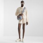 FENDI Mamma Baguette Medium Blue denim-effect FF jacquard bag - Image 7